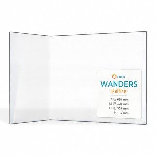 Vitre Wanders KALFIRE - Verre Pliée pour poêle à bois