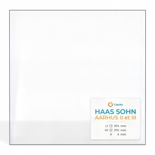 Haas Sohn AARHUS II ET III Glas - Prismatisches Kaminglas für Kaminofen