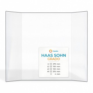 Haas Sohn GRADO Glas - Prismatisch Kaminglas für Kaminofen