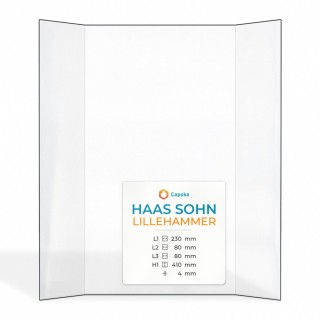 Haas Sohn LILLEHAMMER Glass - Prismatic Panel for Fireplace Insert