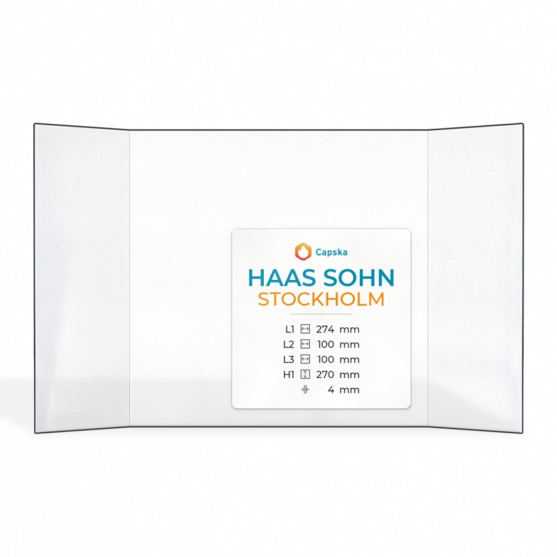 Vetro Haas Sohn STOCKHOLM - Vetro Prismatico per inserto per caminetto