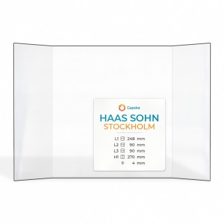 Vitre Haas Sohn Stockholm 248x270mm pour poêle à bois- Capska