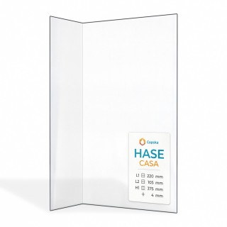 HASE CASA Glass Panel for Wood Burning Stove - Folded Shape