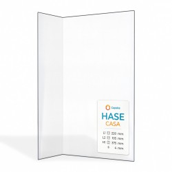 Hase CASA Glass - Folded glass panel for wood burning stove