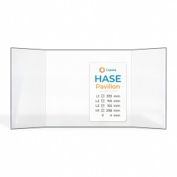 Vitre Hase PAVILLON - Verre Prismatique pour poêle à bois