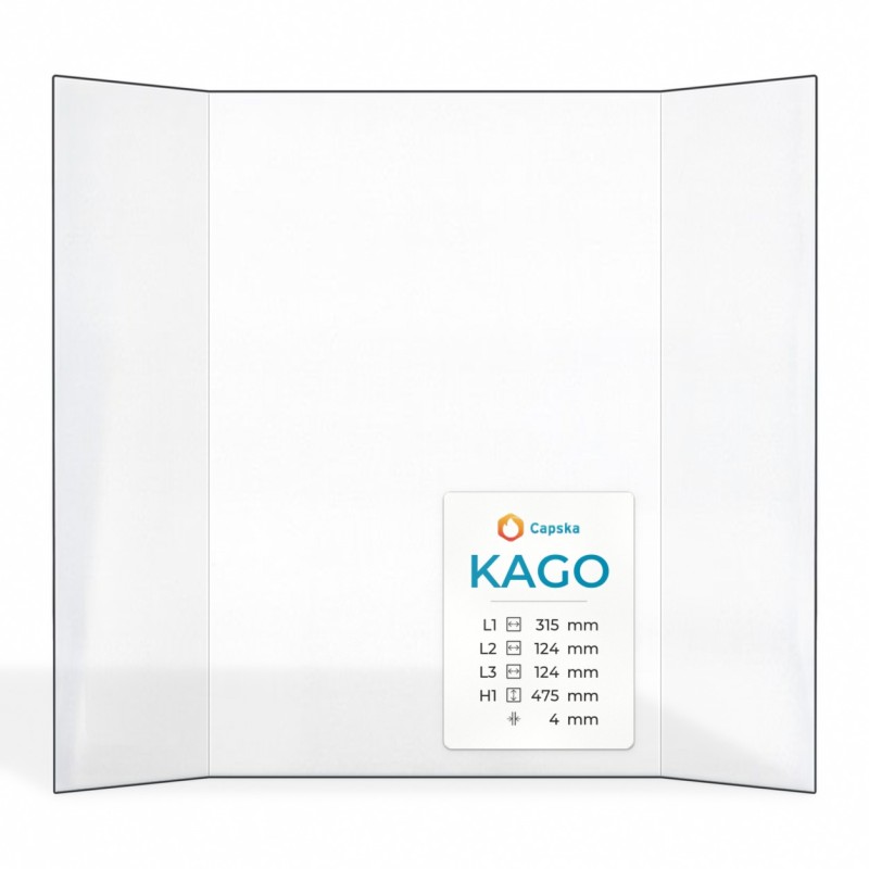 Vitre Kago GENIUS 475 - Verre Prismatique pour insert