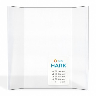Hark RADIANTE 600/57K Glass - Prismatic Fireplace Insert Panel