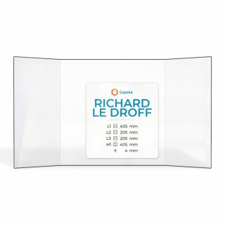 Vitre Richard Le Droff 5205+405+205°X405 - Verre Prismatique pour insert