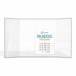 Rüegg Prisma Prismenglas - Ersatzglas für Kaminöfen - Capska