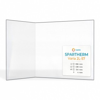 spartherm Varia 2L-57 Folded Glass Replacement - Capska