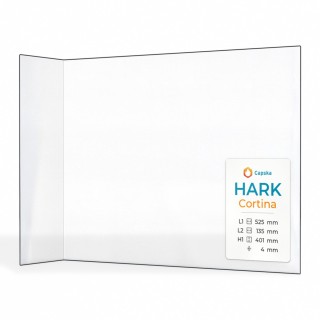 Hark CORTINA Glas - Gefaltet Kaminglas für Kaminofen
