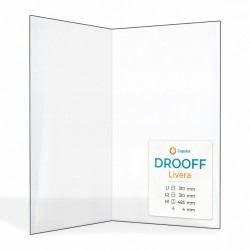 Vitre Drooff LIVERA - Verre Pliée pour poêle à bois
