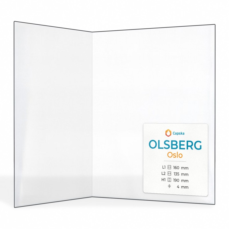 Vetro Olsberg OSLO - Vetro Piegato per stufa a legna