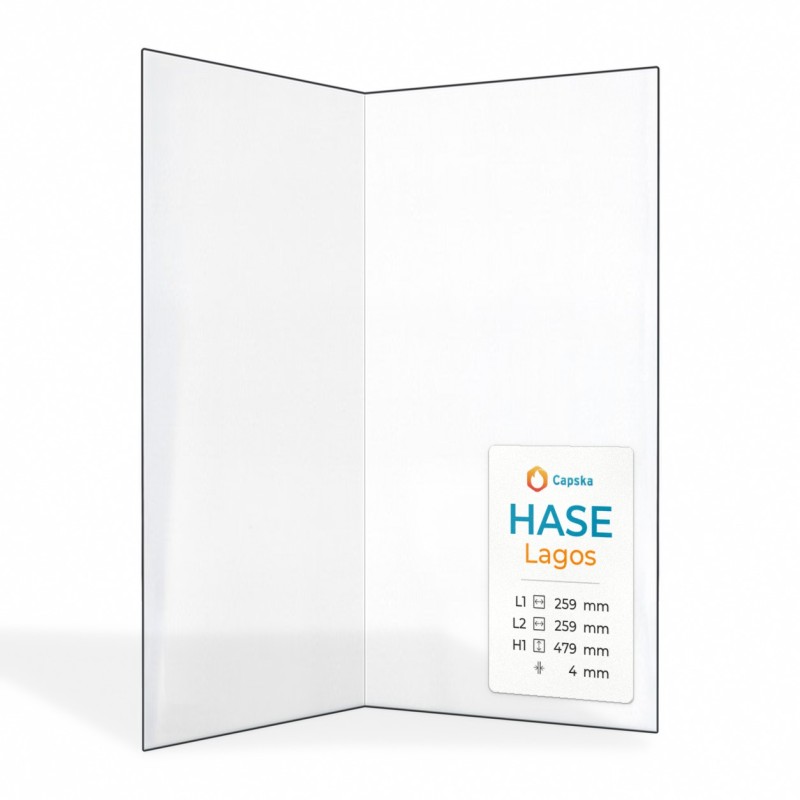 Hase Lagos Glass Panel for Wood Burning Stove - Premium Quality