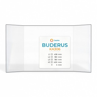 Buderus KA306 Glas - Prismatisches Kaminglas für Kaminofen