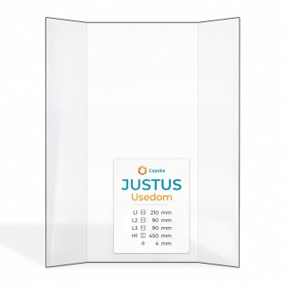 Justus USEDOM Glass - Prismatic Panel for Wood Burning Stove