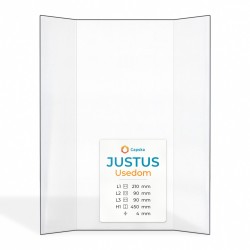 Justus USEDOM Glas - Prismatisch Kaminglas für Kaminofen