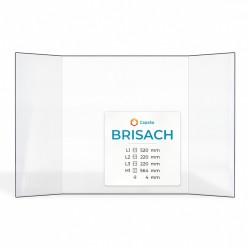 Vitre Brisach (220+520+220)X564 - Verre Prismatique pour insert