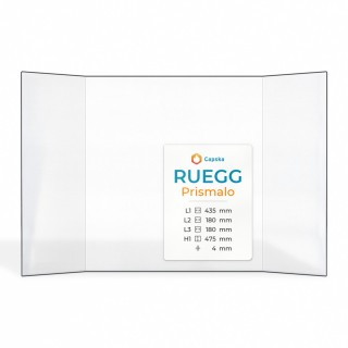 Ruegg PRISMALO Glas - Prismatisch Kaminglas für Kaminofen
