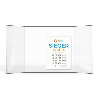 Sieger WKE14 Glas - Prismatisch Kaminglas für Kaminofen