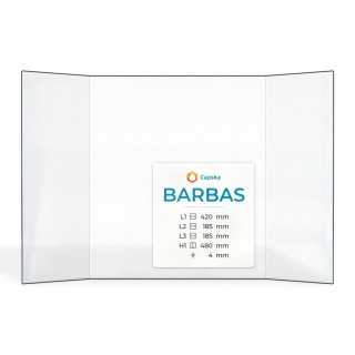 Barbas ELAN Glas - Prismatisches Kaminglas für Kaminofen