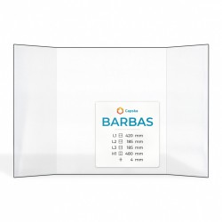 Barbas ELAN Glas - Prismatisch Kaminglas für Kaminofen