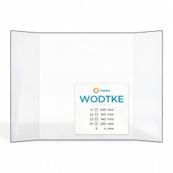 Wodtke LEVANTINO HK 04 Glass - Prismatic glass panel for fireplace insert