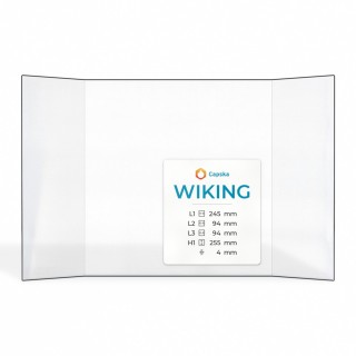 Wiking TRAE Glas - Prismatisch Kaminglas für Kaminofen