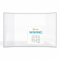 Wiking TRAE Glas - Prismatisch Kaminglas für Kaminofen