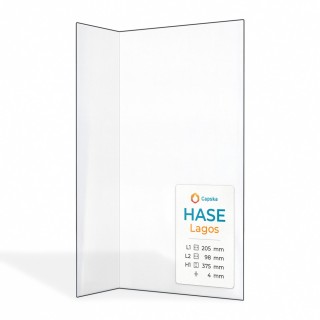 Hase LAGOS Glas - Kaminglas für Kaminofen