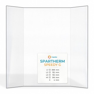 Spartherm SPEEDY G Glass - Prismatic Outside Panel