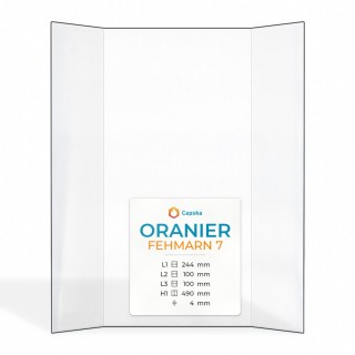 Vitre Oranier FEHMARN 7 - Verre Prismatique pour poêle à bois