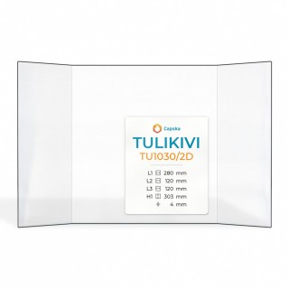 Vitre Tulikivi TU1030/2D - Verre Prismatique pour poêle à bois