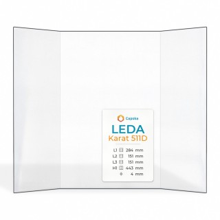 Vitre Leda KARAT 511D - Verre Prismatique pour insert
