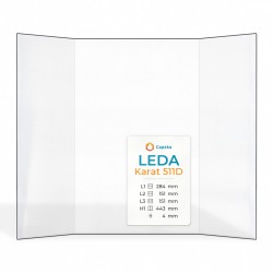 Vitre Leda KARAT 511D - Verre Prismatique pour insert