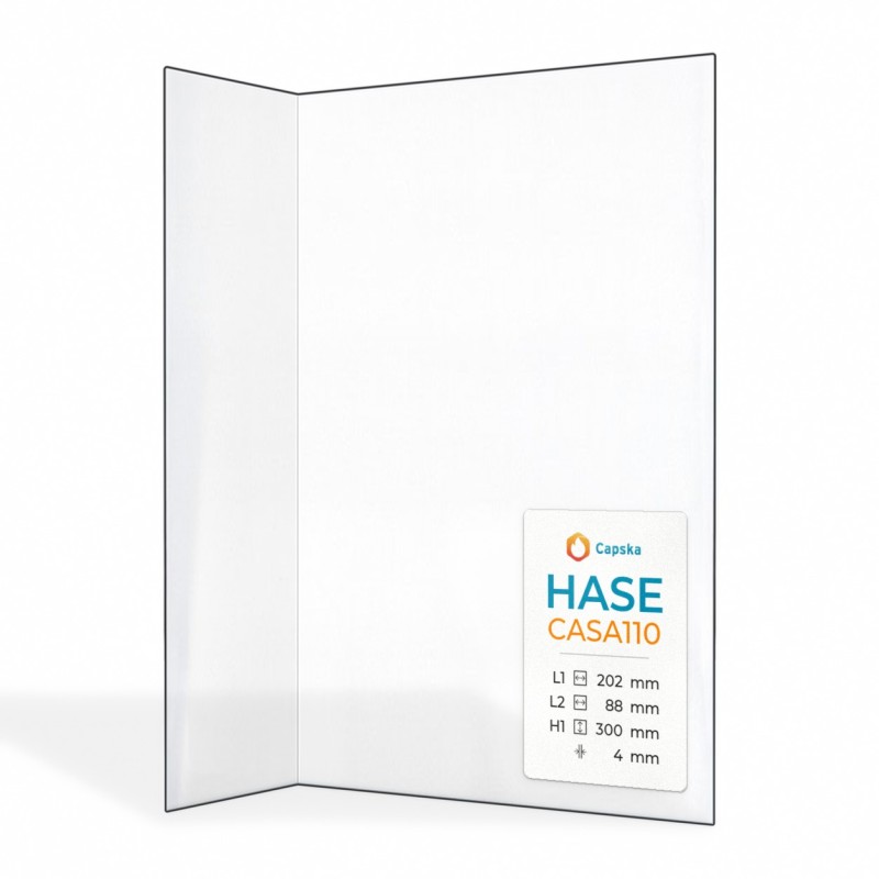 Verkauf von Hase CASA110 Glas - Gefaltet Kaminglas für Kaminofen