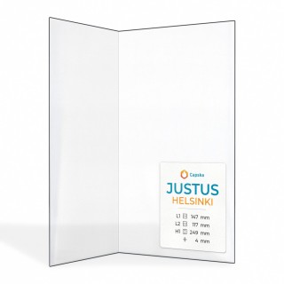 Vetro Justus HELSINKI - Vetro Piegato per inserto caminetto