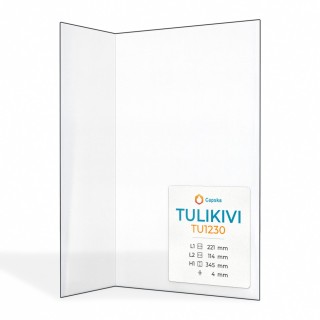 Vetro TU1230 Tulikivi - Vetro Piegato per stufa a legna