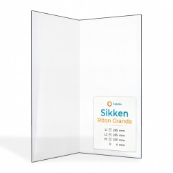 Vetro Sikken RITON GRANDE - Vetro Piegato per stufa a legna