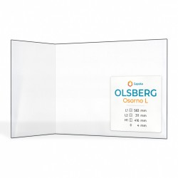 Vitre Olsberg OSORNO L (sans sérigraphie) - Verre Pliée pour insert