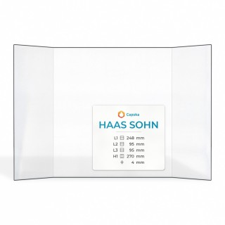 Haas Sohn Glas - Prismatisches Kaminglas für Kaminofen