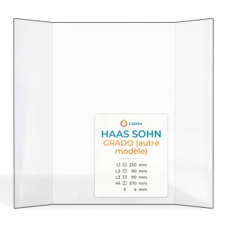 Haas Sohn GRADO Prismatic Glass Panel for Wood Burning Stove