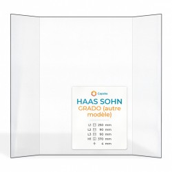 Vitre Haas Sohn GRADO (autre modèle) - Verre Prismatique pour poêle à bois