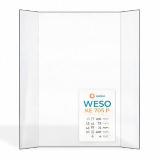 WESO KE 705 P Glass Panel for Wood Burning Stove
