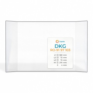 Vetro DKG RO-91 97 103 - Vetro Prismatico per stufa a legna