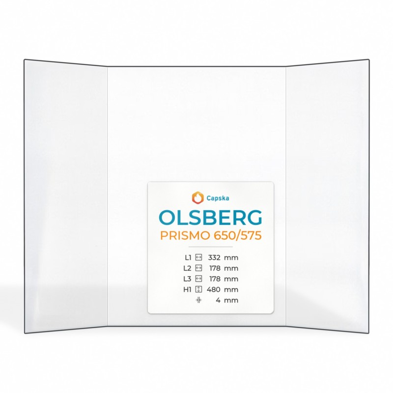 Olsberg PRISMO 650/575 Prismatic Panel - Ceramic Glass