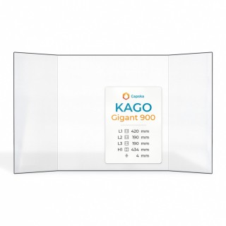 Vitre Kago GIGANT 900 - Verre Prismatique pour poêle à bois