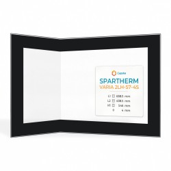 Vitre Spartherm VARIA 2LH-57-4S - Verre Prismatique Plié pour poêle à bois