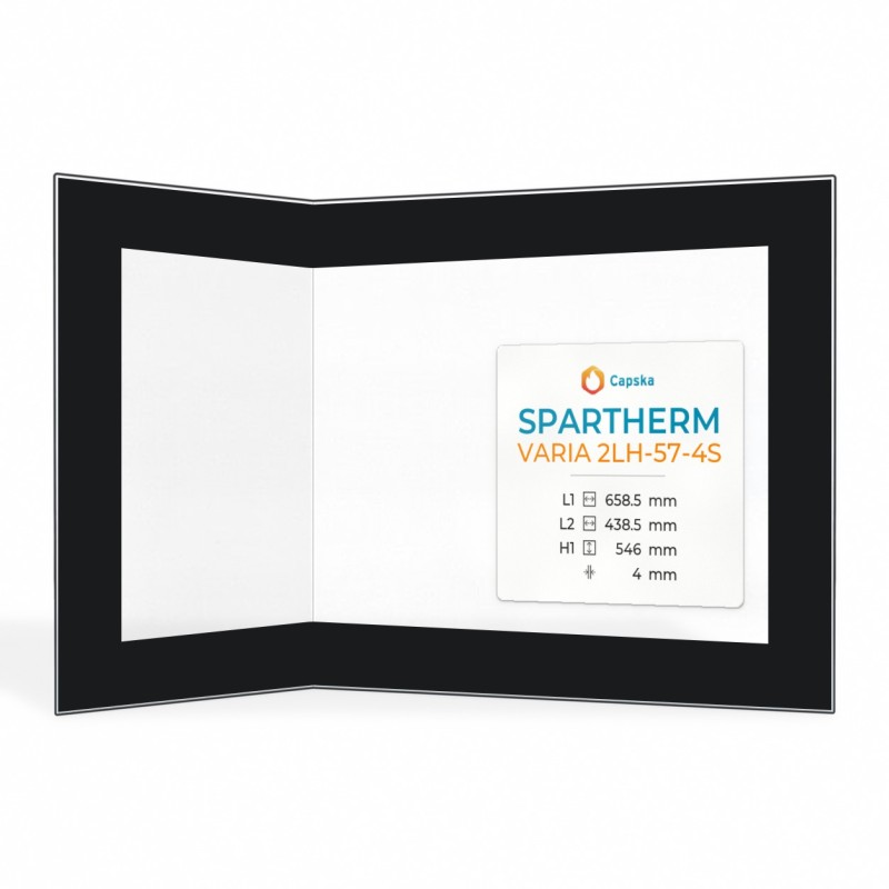 Spartherm VARIA 2LH-57-4S Glass Panel for Wood Burning Stove