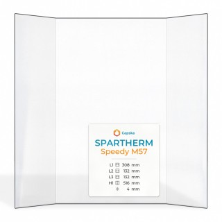 Vitre Spartherm SPEEDY M57 - Verre Prismatique Extérieur pour poêle à bois